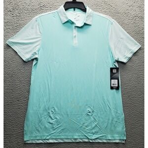 HEAD Golf Polo Shirt Mens Size L Green Performance Short Sleeve Collared Popover
